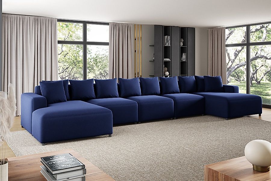 Fun Möbel Wohnlandschaft Sofa U-Form MEGAN günstig online kaufen