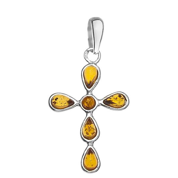 OSTSEE-SCHMUCK Kettenanhänger Ostsee-Schmuck Anhänger Kreuz Anhänger günstig online kaufen