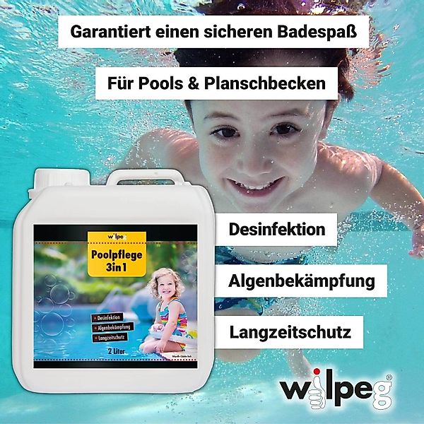 wilpeg® Poolpflege Poolpflege 3in1 2x2L Desinfektion günstig online kaufen