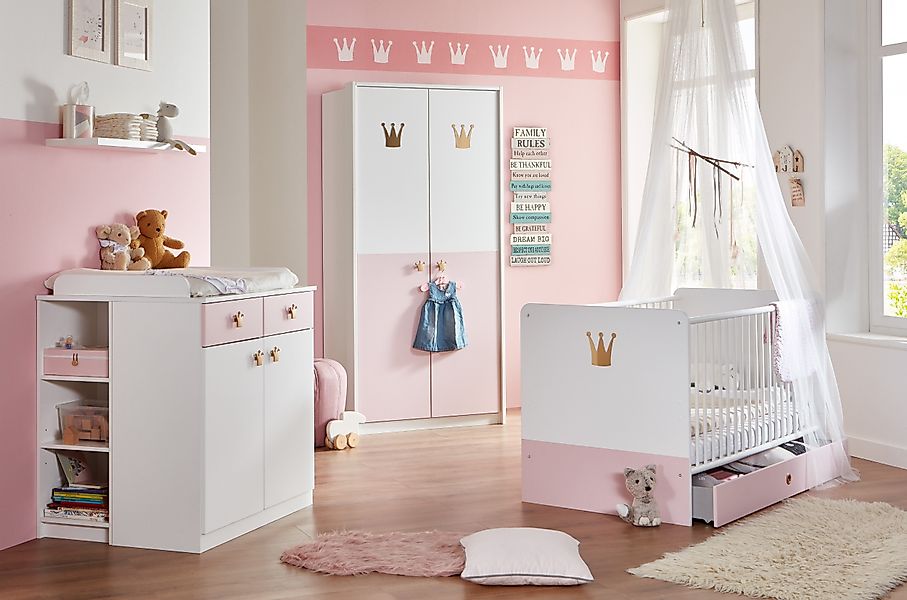 möbel-direkt.de Babyzimmer-Komplettset Cindy, (Komplett Set, 7-tlg., in ver günstig online kaufen