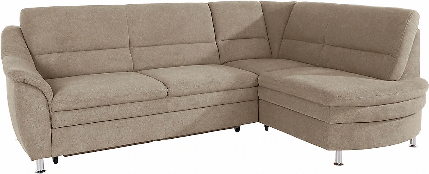 PLACES OF STYLE Ecksofa »Cardoso L-Form« Federkern, wahlweise mit Bett, Sch günstig online kaufen