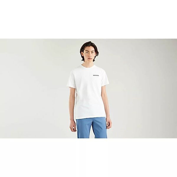 Dockers Logo Stencil Kurzärmeliges T-shirt 2XL Paper White günstig online kaufen