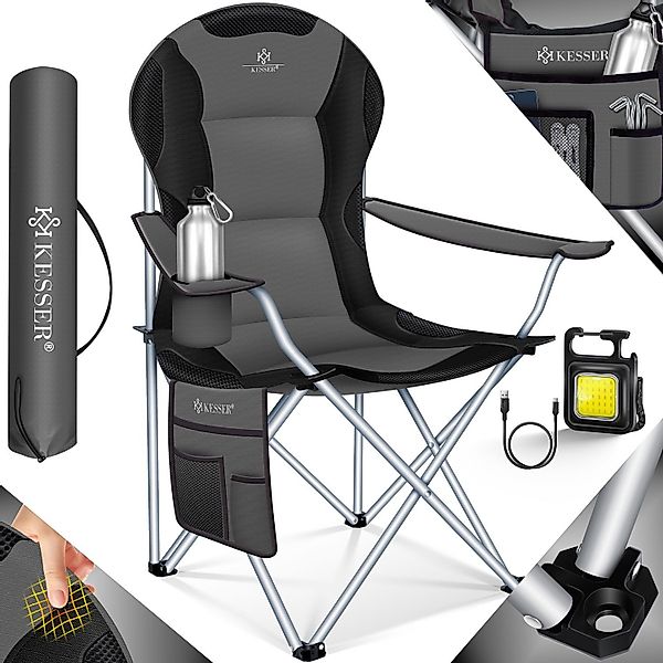 KESSER Campingstuhl, Campingstuhl faltbar bis 150kg günstig online kaufen