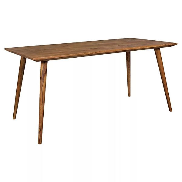 Esszimmertisch REPA 160 x 80 x 76 cm Sheesham rustikal Massiv-Holz | Design günstig online kaufen