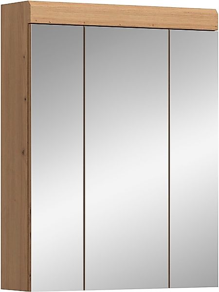 INOSIGN Badezimmerspiegelschrank »Siena, Breite 60cm, 3 Spiegeltüren, 9 Fäc günstig online kaufen
