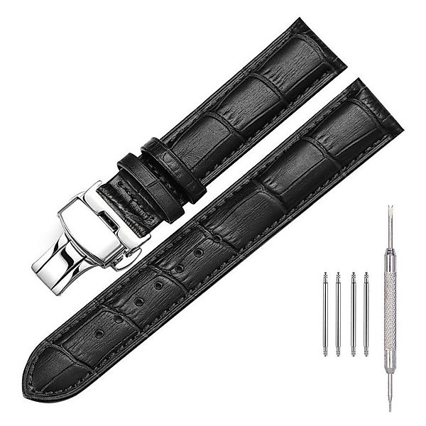 BTTO Uhrenarmband Leder Uhrenarmband Erhältlich, 18mm/20 günstig online kaufen