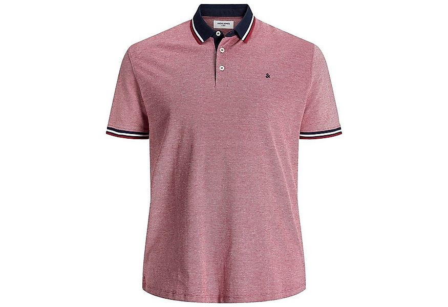 Jack & Jones Poloshirt Jack & Jones Poloshirt Übergröße rot melange günstig online kaufen