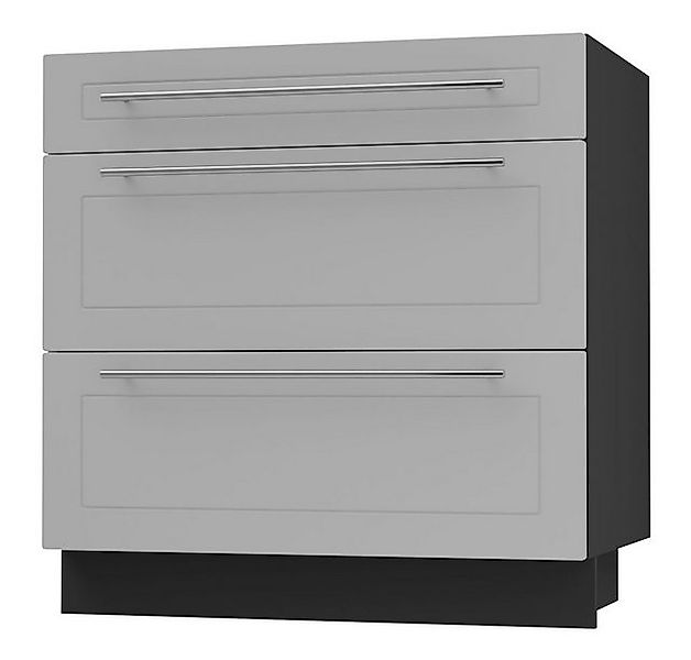 Feldmann-Wohnen Auszugsunterschrank Kvantum (3 Schubladen mit Teilauszug, S günstig online kaufen