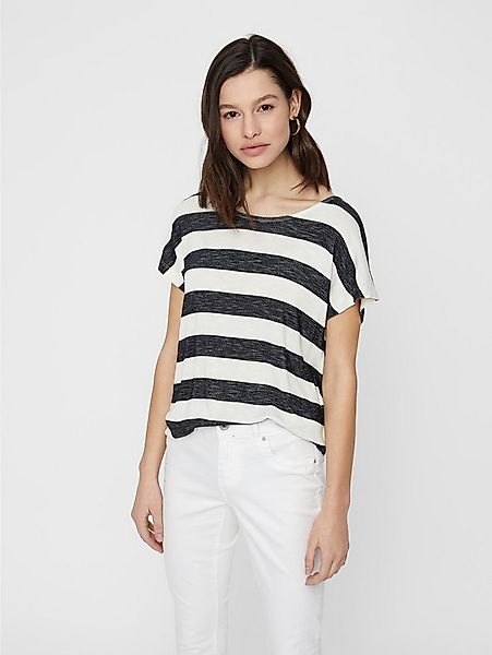 Vero Moda Kurzarmshirt VMWIDE STRIPE SL TOP GA JRS NOOS Viskosemischung günstig online kaufen
