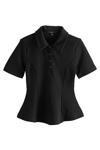Next T-Shirt Kurzarm-T-Shirt mit Polokragen und Schößchen (1-tlg) günstig online kaufen