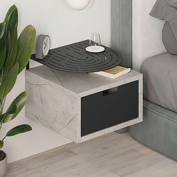 Decortie Nachttisch "OSLO NACHTTISCH", (Packung, 1 St.), Leichte Montage, L günstig online kaufen