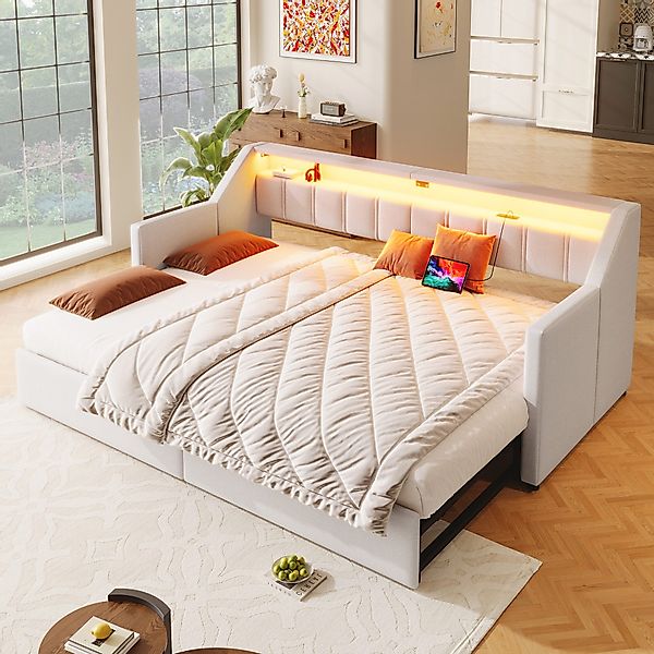 Merax Daybett 90x200cm/180x200cm mit Ausziehbett und günstig online kaufen