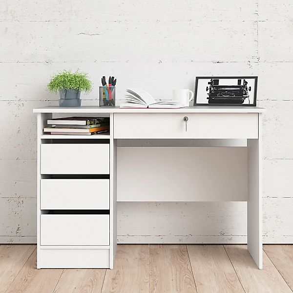 Home affaire Schreibtisch "Plus, Computertisch, mit 3 Schubkästen, 1 Schubl günstig online kaufen