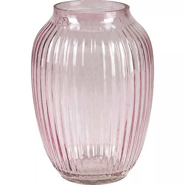 Vase Blush Bordeaux Glas 21 cm Ø 15 cm Helllila günstig online kaufen