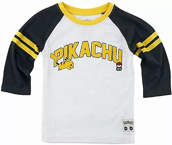 DIFUZED Longsleeve Pokémon - Running Pika - Girls 3/4 Sleeve T-shirt White günstig online kaufen