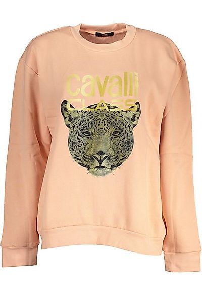 Cavalli Class Sweatshirt Damen Sweatshirt in Rosa: Gefüttert, Rundhals günstig online kaufen