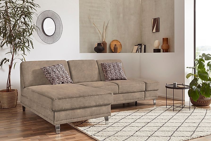 sit&more Ecksofa "Clio L-Form" wahlweise mit Bettfunktion oder Vorziehsitz günstig online kaufen