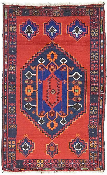 morgenland Wollteppich »Belutsch Teppich handgeknüpft orange«, rechteckig, günstig online kaufen