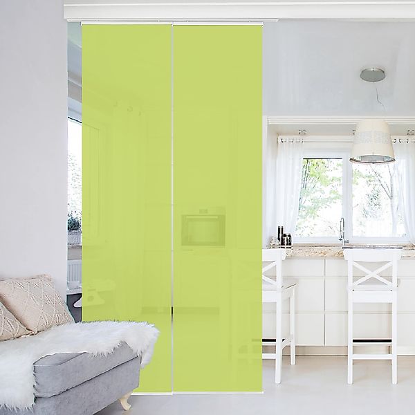 Bilderdepot24 Schiebegardine modern Flächenvorhang blickdicht Frühlingsgrün günstig online kaufen
