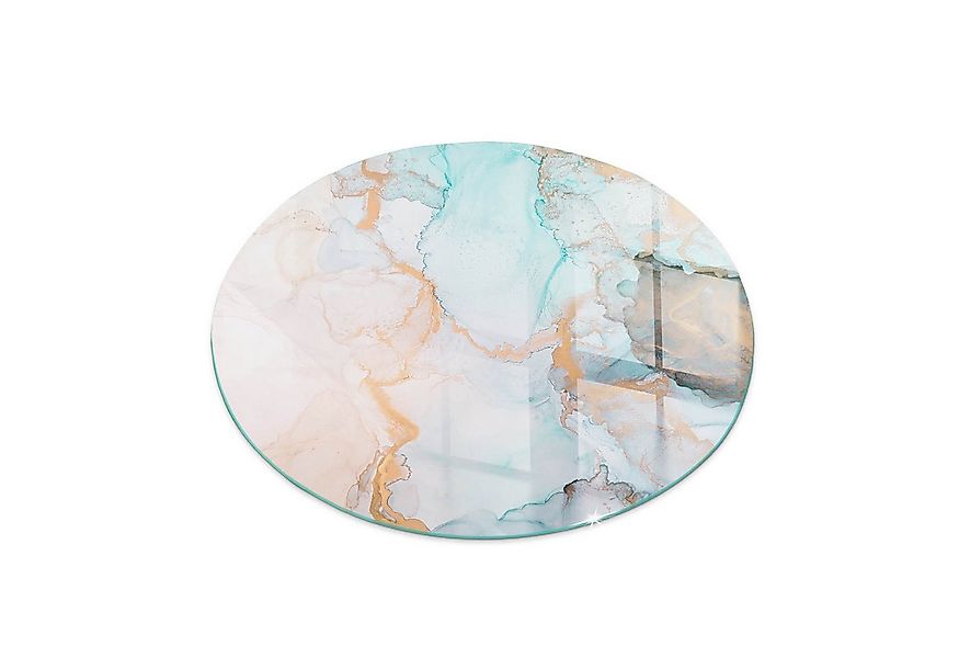 Tulup Bodenschutzplatte Türkis Abstraktes Muster, Gehärtetem Glas Kaminöfen günstig online kaufen