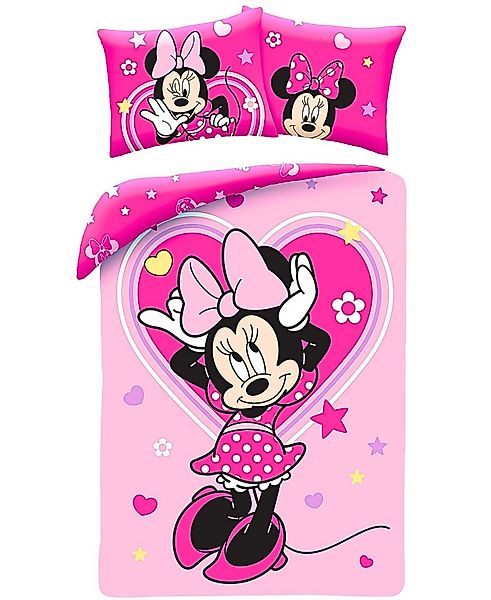 Disney Minnie Mouse Kinderbettwäsche Minnie Maus, Baumwolle, 2 teilig, Kind günstig online kaufen