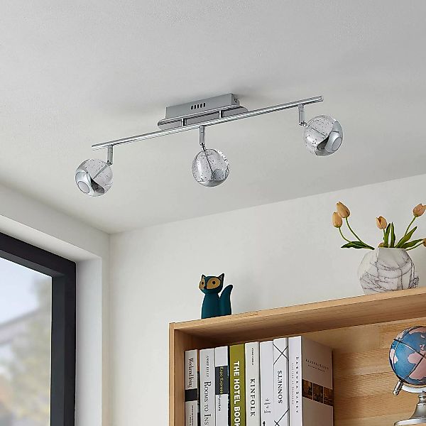 Lucande Kilio LED-Deckenstrahler, 3-flammig, chrom günstig online kaufen
