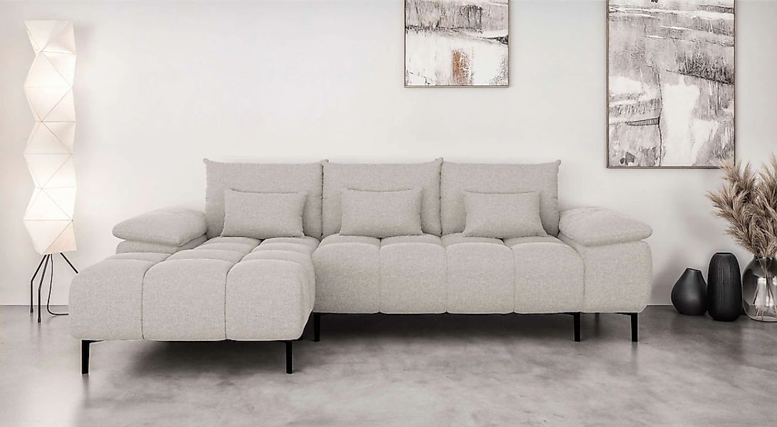 INOSIGN Ecksofa "DROMARA Schlafsofa mit Bettkasten, Maße: B/T/H 277/141/91 günstig online kaufen
