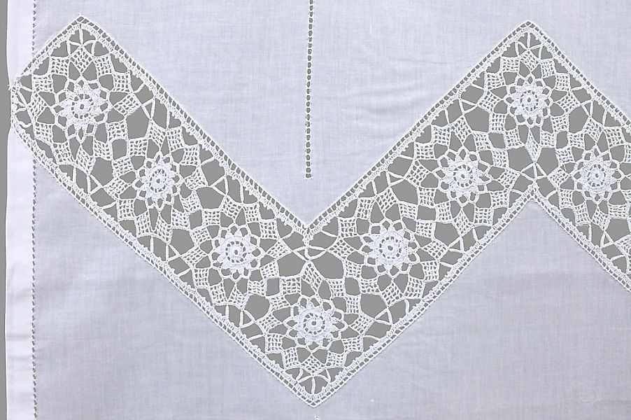 HOSSNER - ART OF HOME DECO Gardine "Dufour" Stangendurchzug 1 tlg. handgehä günstig online kaufen