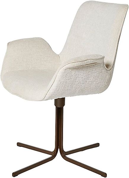 Jahnke Schalenstuhl "POLE TWIST" () Drehbar, gepolstert, mit Armlehnen, Met günstig online kaufen