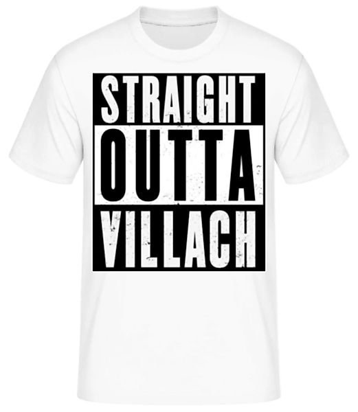 Straight Outta Villach White · Männer Basic T-Shirt günstig online kaufen