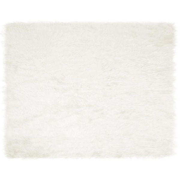 vidaXL Kunstschaffell Teppich Tafalla Weiß 200 x 280 cm Polyester 42021463 günstig online kaufen