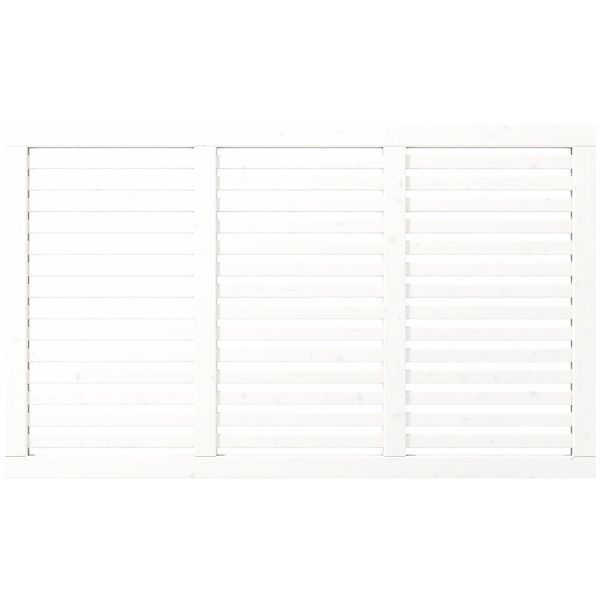 Sichtschutzzaun Harmoni Nadelholz Weiß 180 cm x 107 cm günstig online kaufen