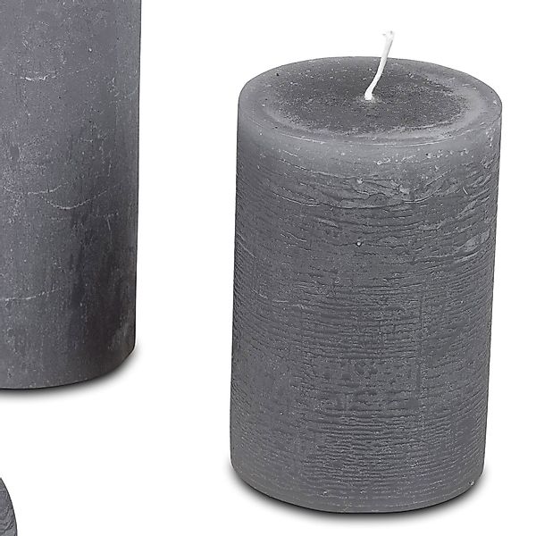 formano Stumpenkerze Antik Grey günstig online kaufen