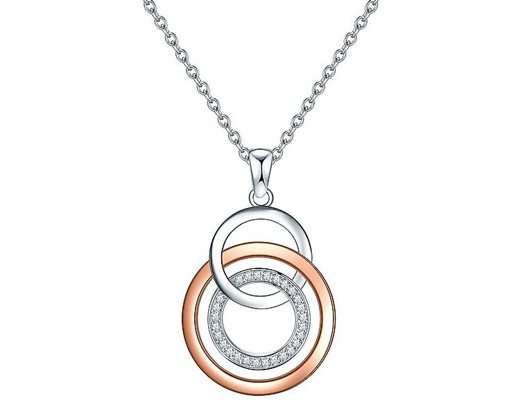 Rafaela Donata Silberkette silber/roségold, mit Zirkonia günstig online kaufen