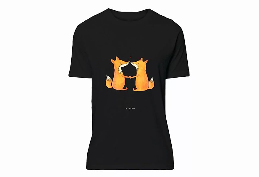 Mr. & Mrs. Panda T-Shirt Füchse Liebe - Schwarz - Geschenk, Fuchs, Verlobte günstig online kaufen