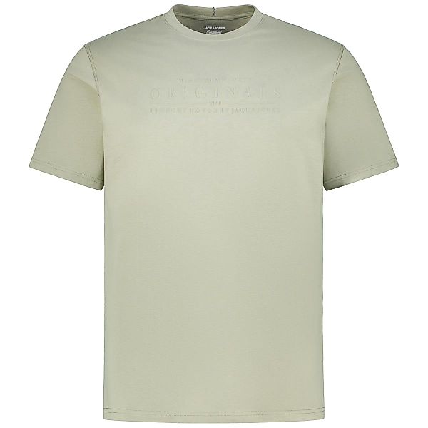 Jack&Jones T-Shirt mit Label-Print Farbe oliv Größe: 4XL günstig online kaufen