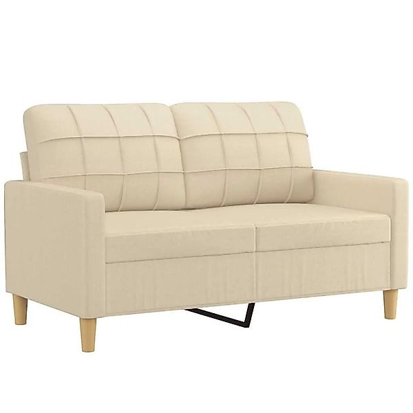 vidaXL 2-Sitzer-Sofa Creme 120 cm Stoff 359085 günstig online kaufen