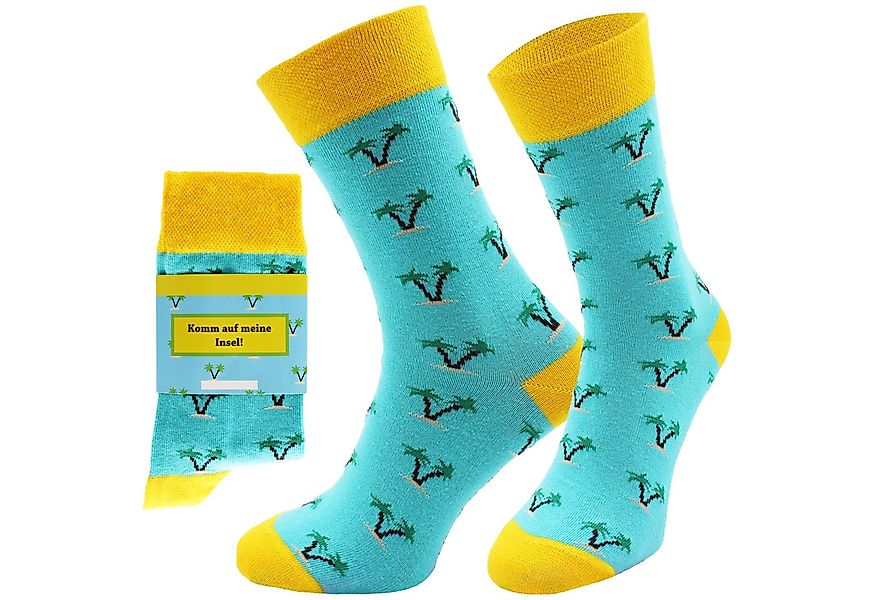Chili Lifestyle Freizeitsocken INSEL Lustige Socken mit Spruch Banderole al günstig online kaufen