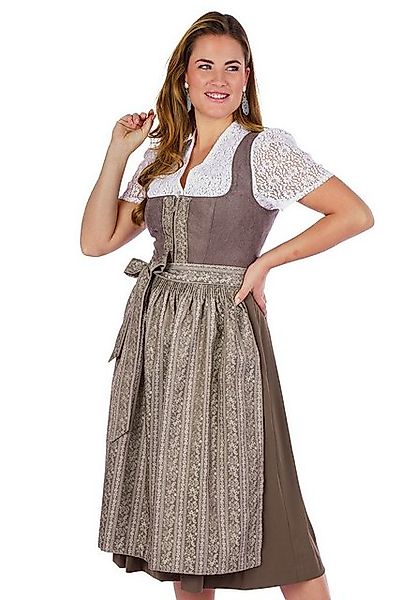 Spieth & Wensky Dirndl Cord Dirndl 2tlg. - ASMARA - taupe/nuss günstig online kaufen