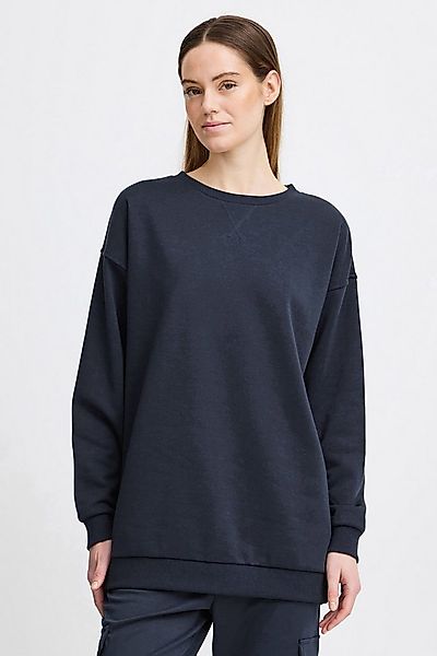 OXMO Sweatshirt OMHillary Modischer Rundhalspullover in längerem Schnitt günstig online kaufen