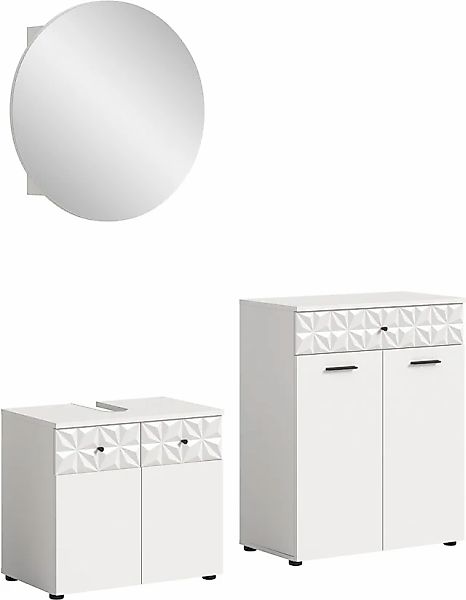 INOSIGN Badezimmer-Set »VICENZA, TOPSELLER!, Breite 145cm, 3-teilig, mit Or günstig online kaufen
