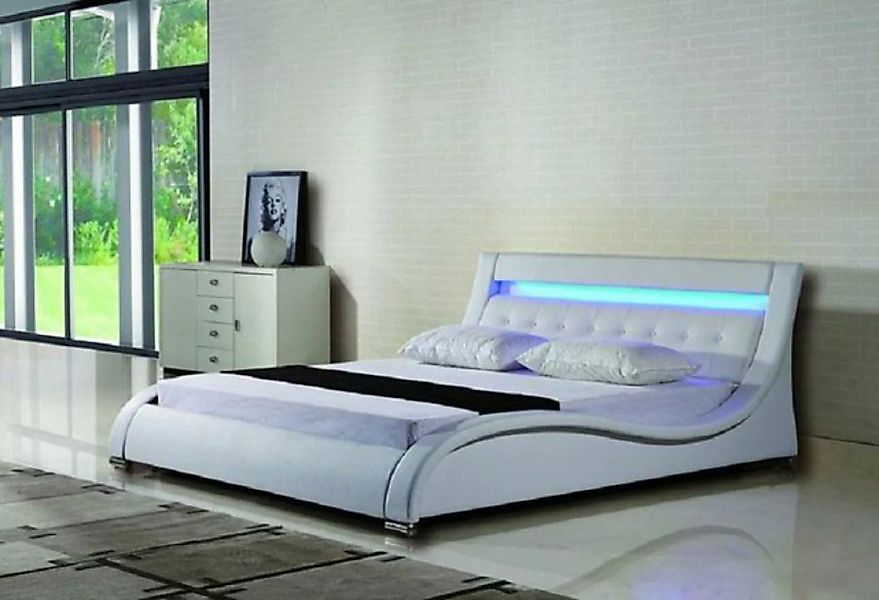 JVmoebel Bett Bett Betten Polster Doppel Ehe Hotel Luxus Leder Moderne Desi günstig online kaufen