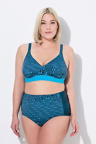 Ulla Popken Bügel-BH Bikini Fische ohne Softcups Träger verstellbar günstig online kaufen