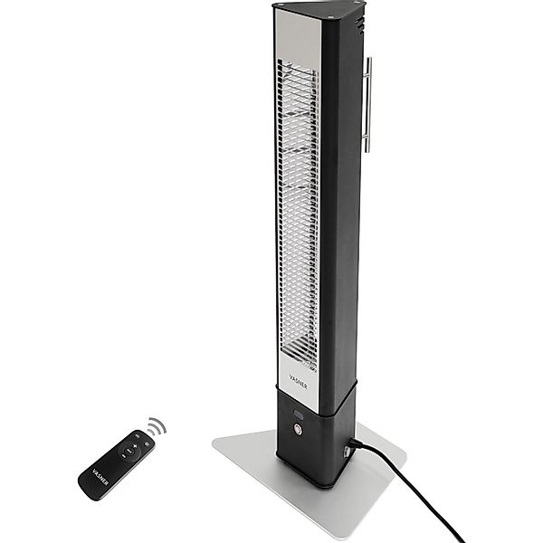 VASNER HeatTower Infrarot-Standheizstrahler 2500 W mit Fernbedienung Schwar günstig online kaufen