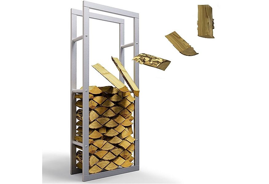 LAWA Living and Lifestyle Kaminholzregal Metall VERZINKT für innen und auße günstig online kaufen