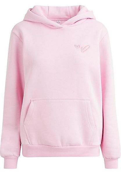 Miss Tee Kapuzenpullover Miss Tee Heart Signs EMB Ladies Fluffy Hoody (1-tl günstig online kaufen