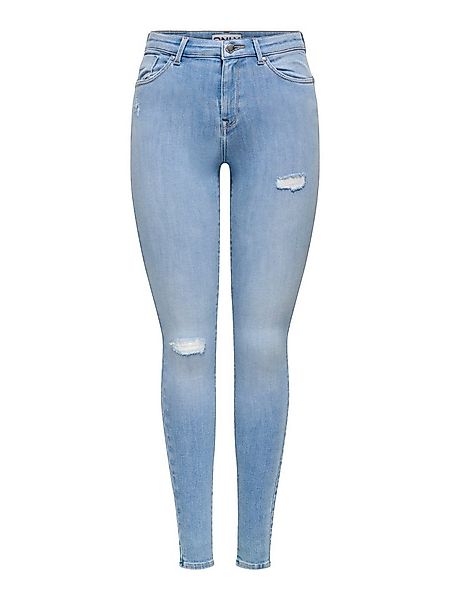 ONLY Skinny-fit-Jeans ONLPOWER MW PUSH UP DES DNM Baumwollmischung, Regular günstig online kaufen