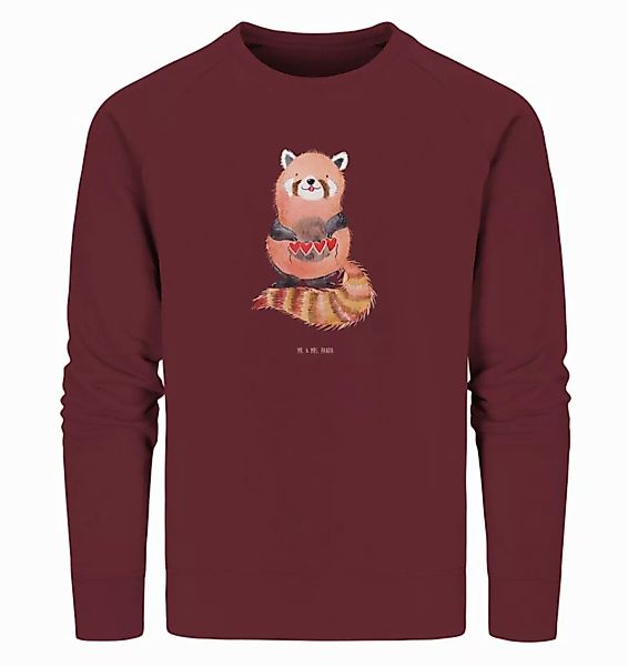 Mr. & Mrs. Panda Longpullover Roter Panda Größe XXL - Burgundy - Geschenk, günstig online kaufen