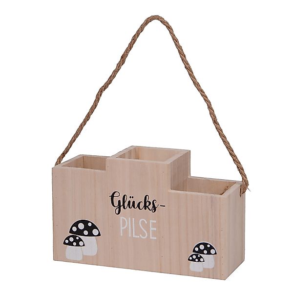UNUS HOME Flaschenkorb Flaschenhalter Glückspilze Holz günstig online kaufen