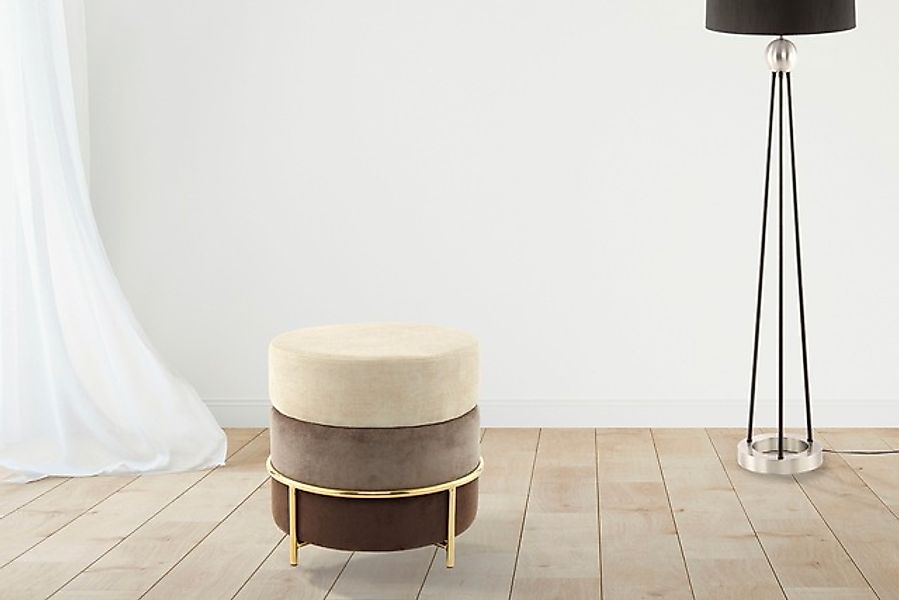 Kayoom Sitzhocker »Hocker Matilda 225, Komfortable runde Form, Gemütlicher günstig online kaufen